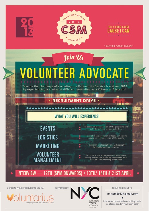 Join the CSM Challenge 2013 Family as a Volunteer Advocate Now