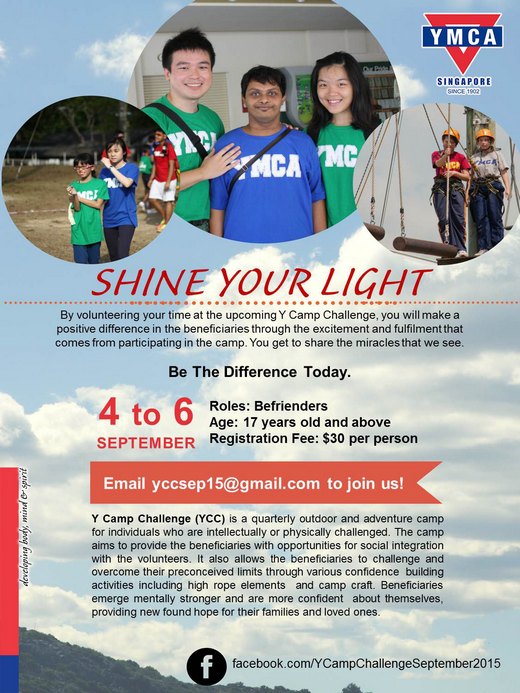Join the Y-Camp Challenge September 2015!
